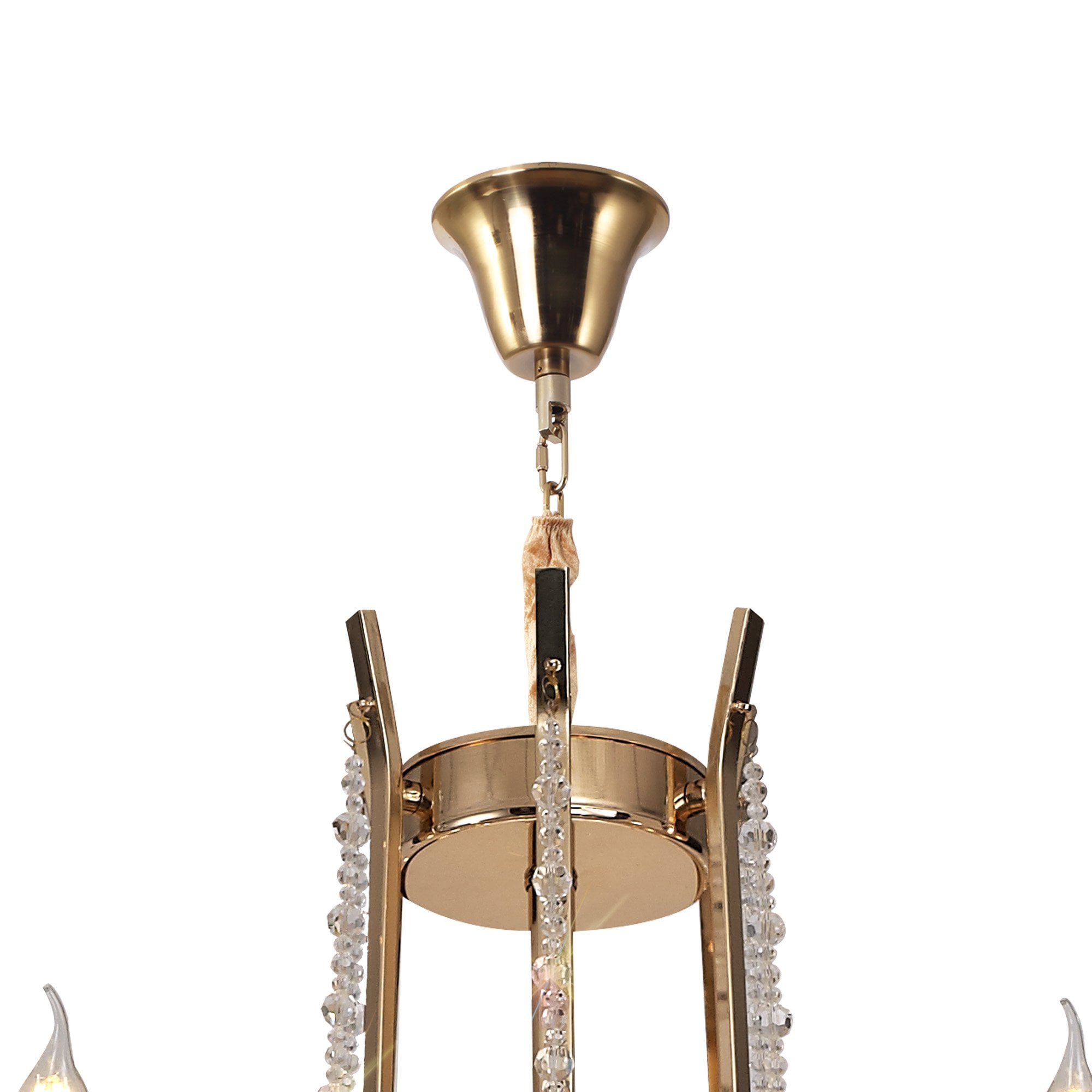 IL31761 Armand Pendant 12+6+3+3 Light E14 French Gold/Crystal