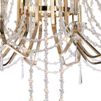 IL31761 Armand Pendant 12+6+3+3 Light E14 French Gold/Crystal
