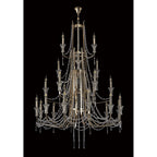 IL31761 Armand Pendant 12+6+3+3 Light E14 French Gold/Crystal