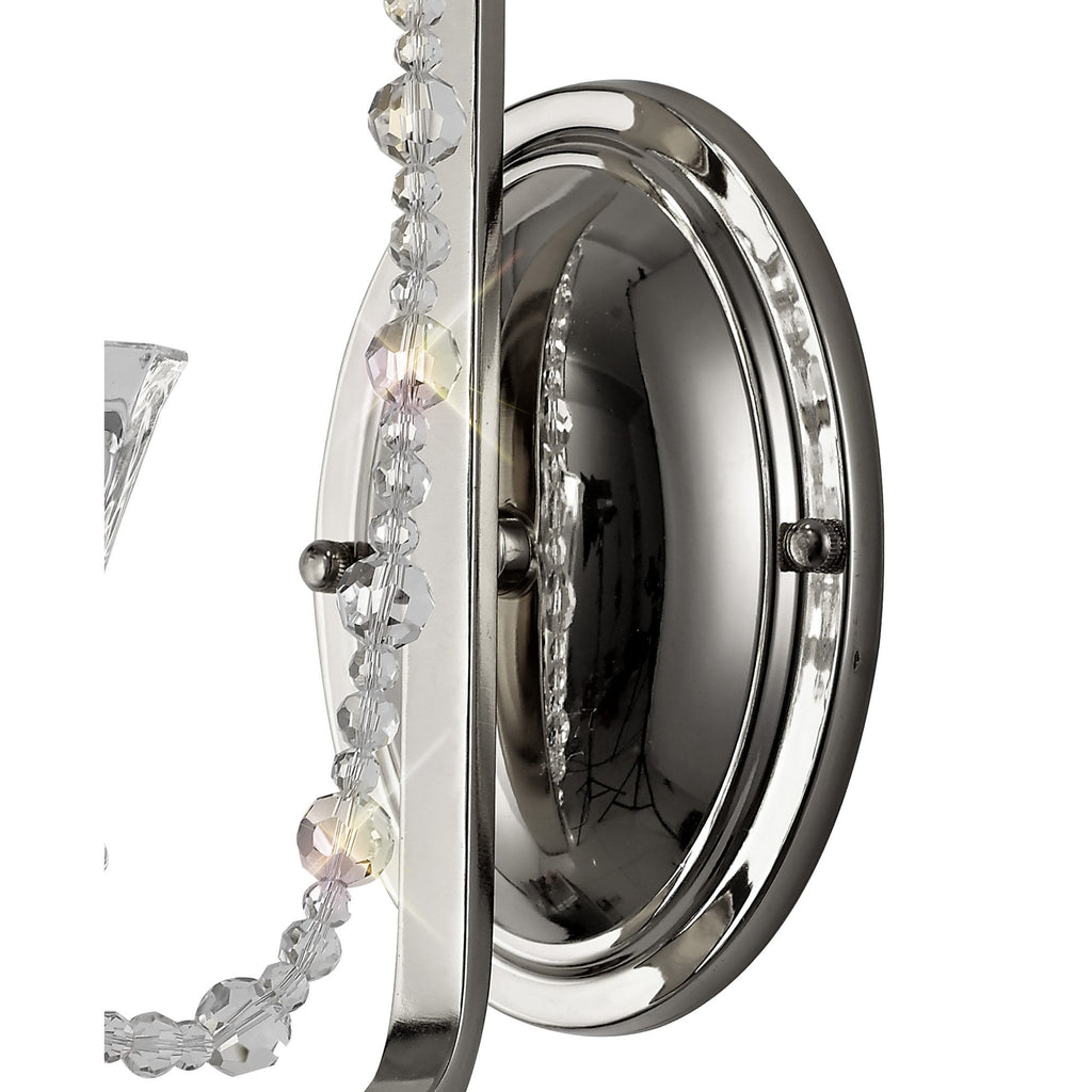 IL31740 Armand Wall Lamp 1 Light E14 Polished Chrome/Crystal