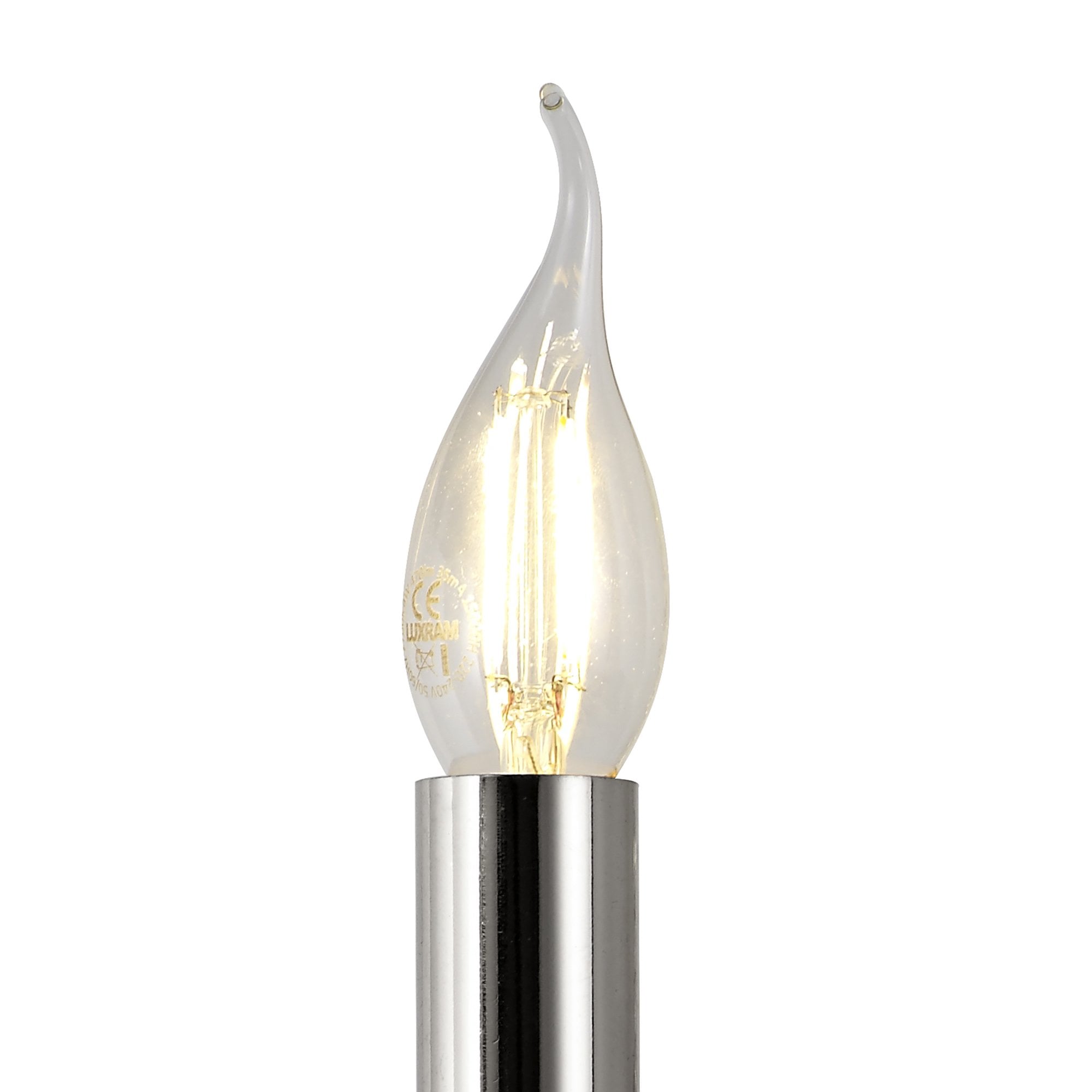 IL31740 Armand Wall Lamp 1 Light E14 Polished Chrome/Crystal