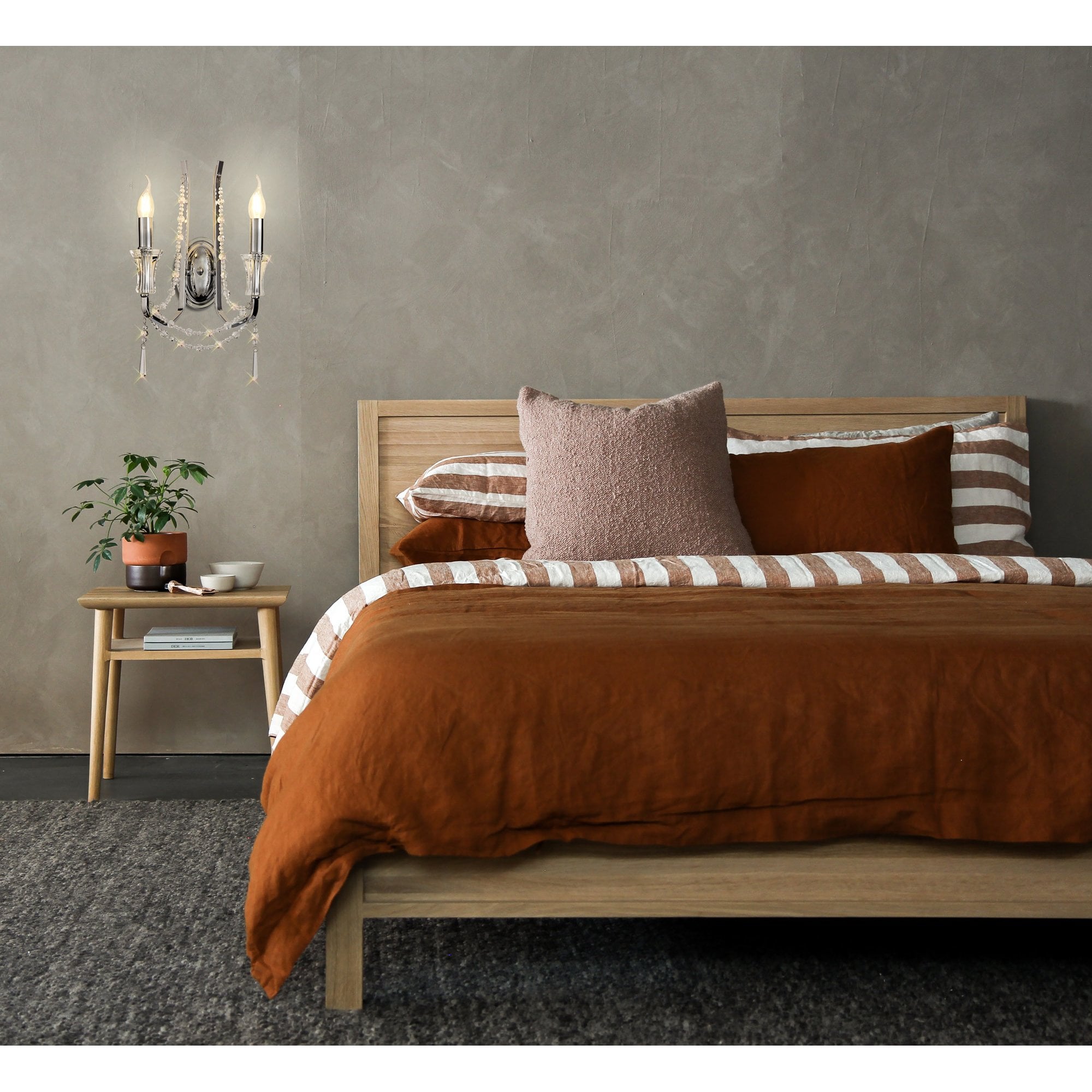IL31741 Armand Wall Lamp 2 Light E14 Polished Chrome/Crystal