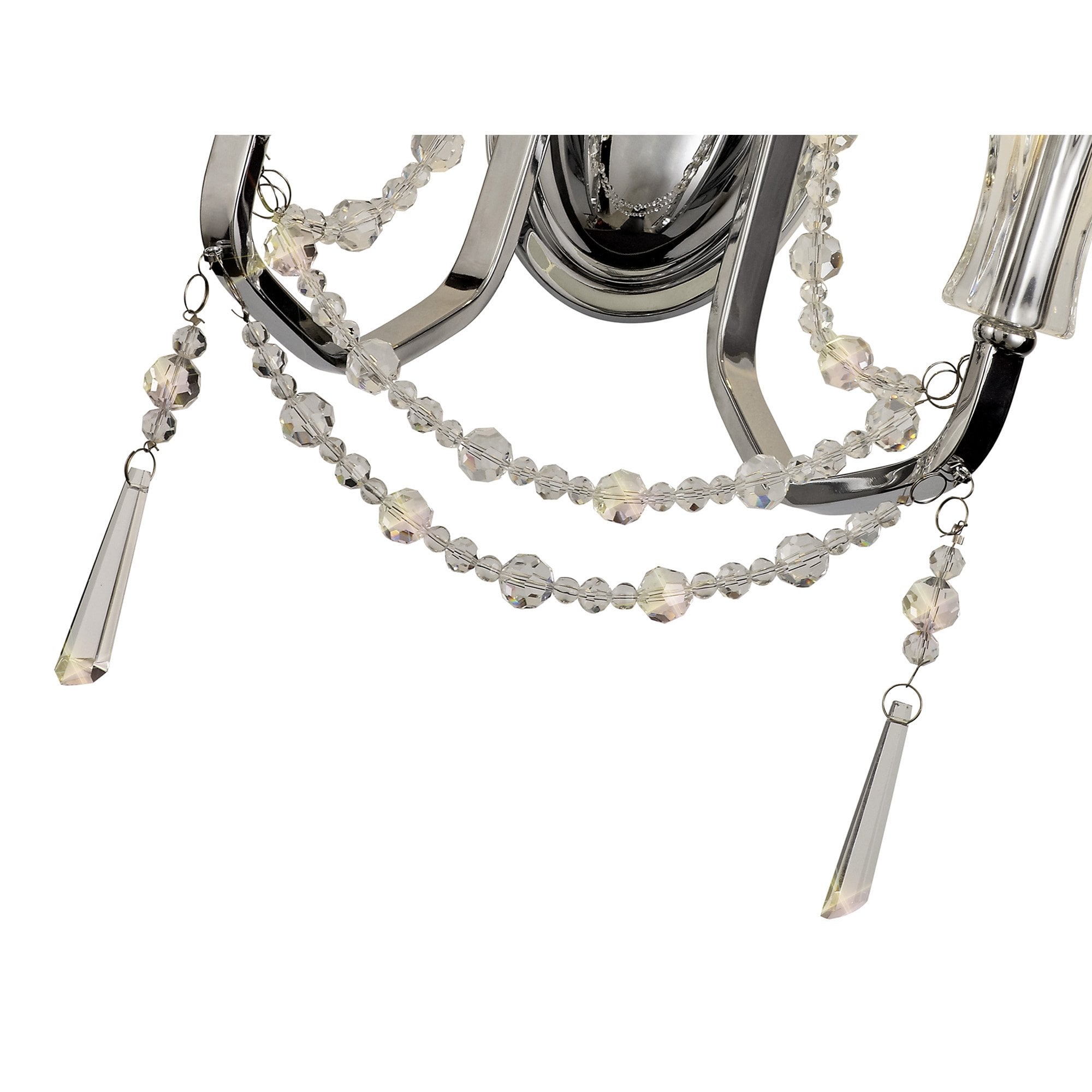 IL31741 Armand Wall Lamp 2 Light E14 Polished Chrome/Crystal
