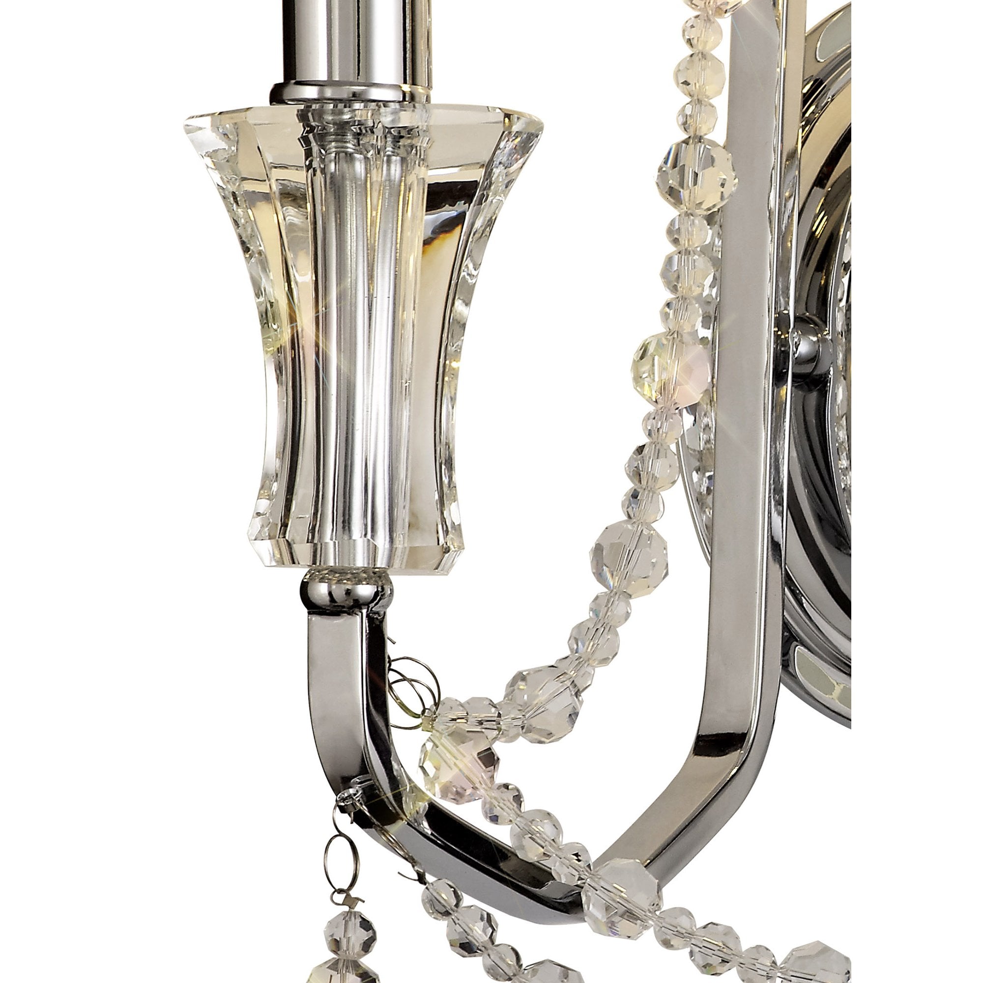IL31741 Armand Wall Lamp 2 Light E14 Polished Chrome/Crystal