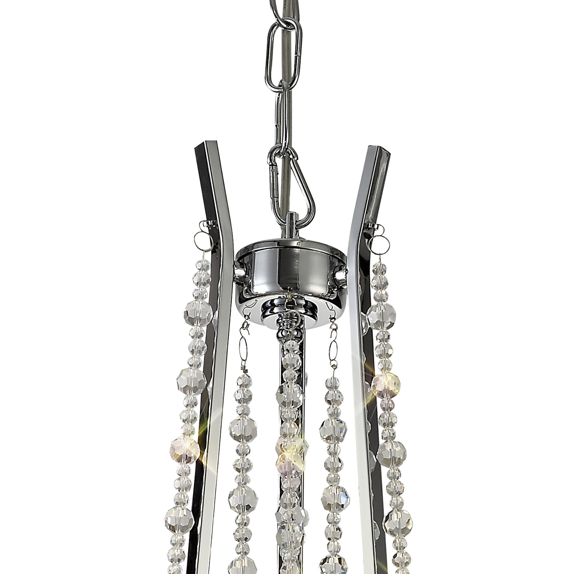 IL31742 Armand Pendant 3 Light E14 Polished Chrome/Crystal