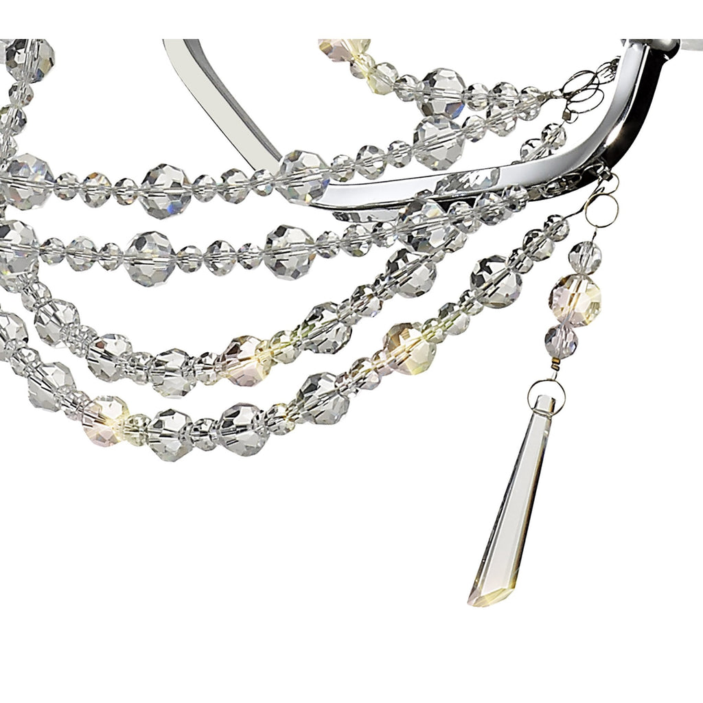 IL31742 Armand Pendant 3 Light E14 Polished Chrome/Crystal