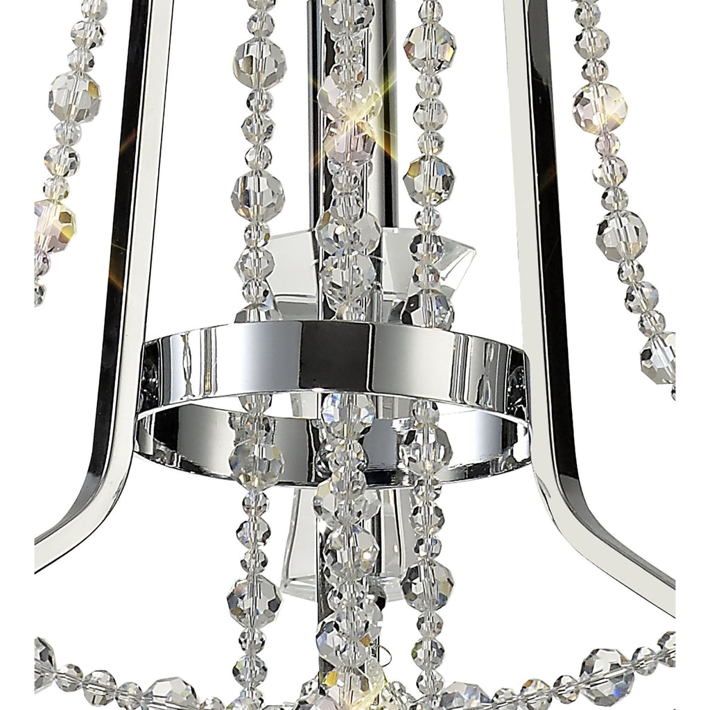 IL31742 Armand Pendant 3 Light E14 Polished Chrome/Crystal