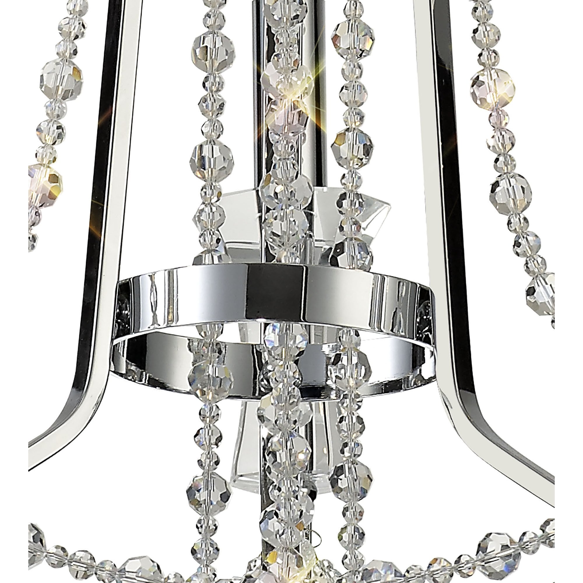 IL31742 Armand Pendant 3 Light E14 Polished Chrome/Crystal