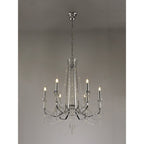 IL31743 Armand Pendant 6 Light E14 Polished Chrome/Crystal