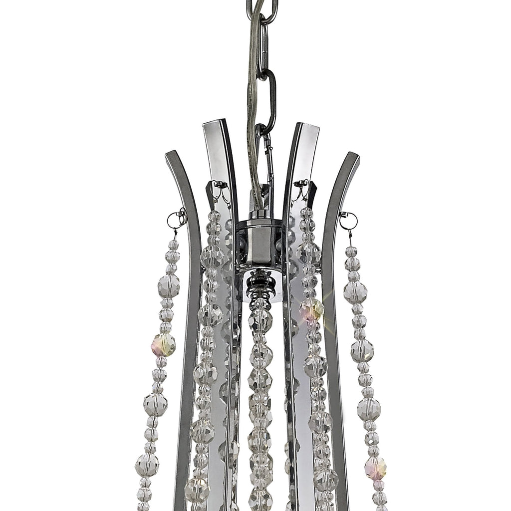 IL31743 Armand Pendant 6 Light E14 Polished Chrome/Crystal