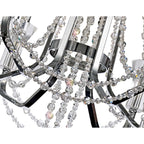 IL31743 Armand Pendant 6 Light E14 Polished Chrome/Crystal