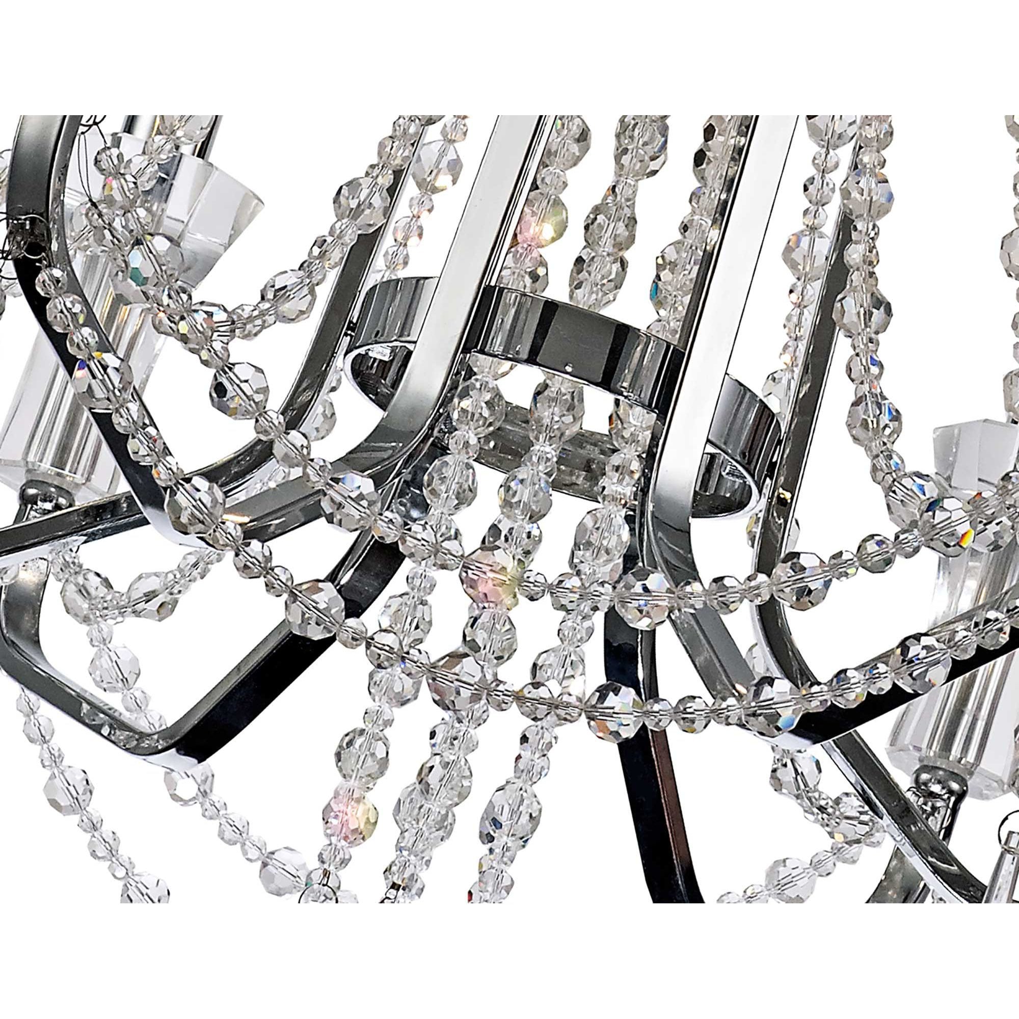 IL31743 Armand Pendant 6 Light E14 Polished Chrome/Crystal