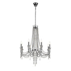 IL31744 Armand Pendant 8 Light E14 Polished Chrome/Crystal