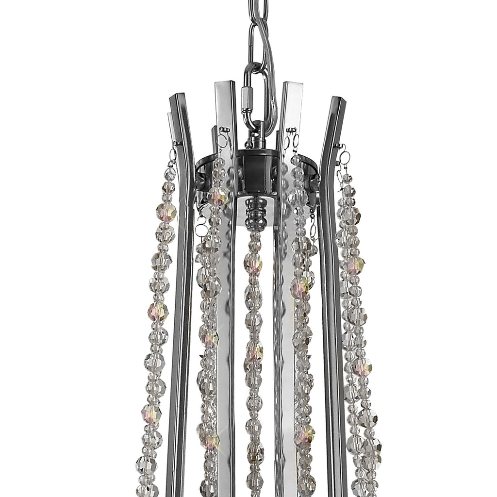 IL31744 Armand Pendant 8 Light E14 Polished Chrome/Crystal