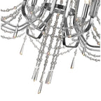 IL31744 Armand Pendant 8 Light E14 Polished Chrome/Crystal