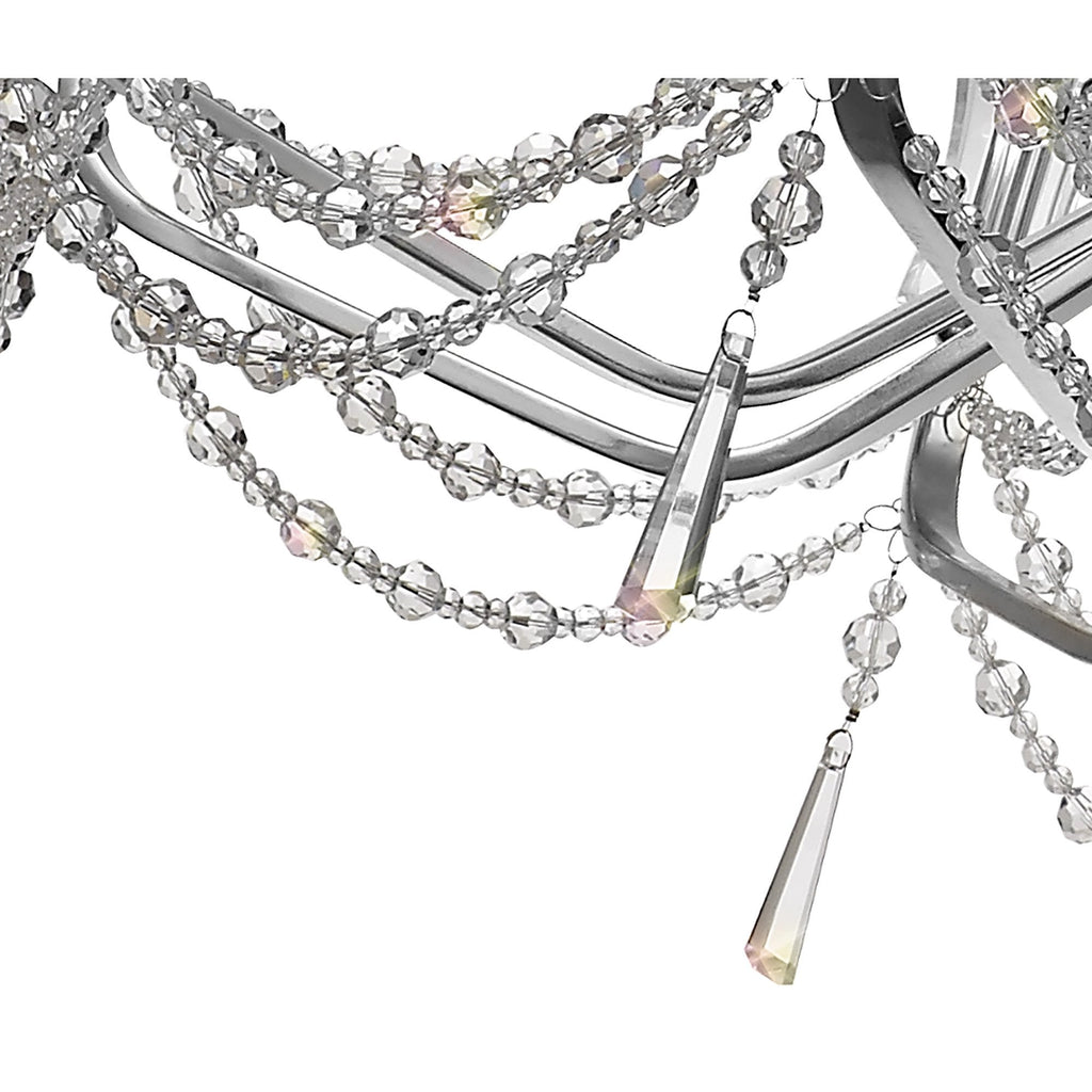 IL31744 Armand Pendant 8 Light E14 Polished Chrome/Crystal