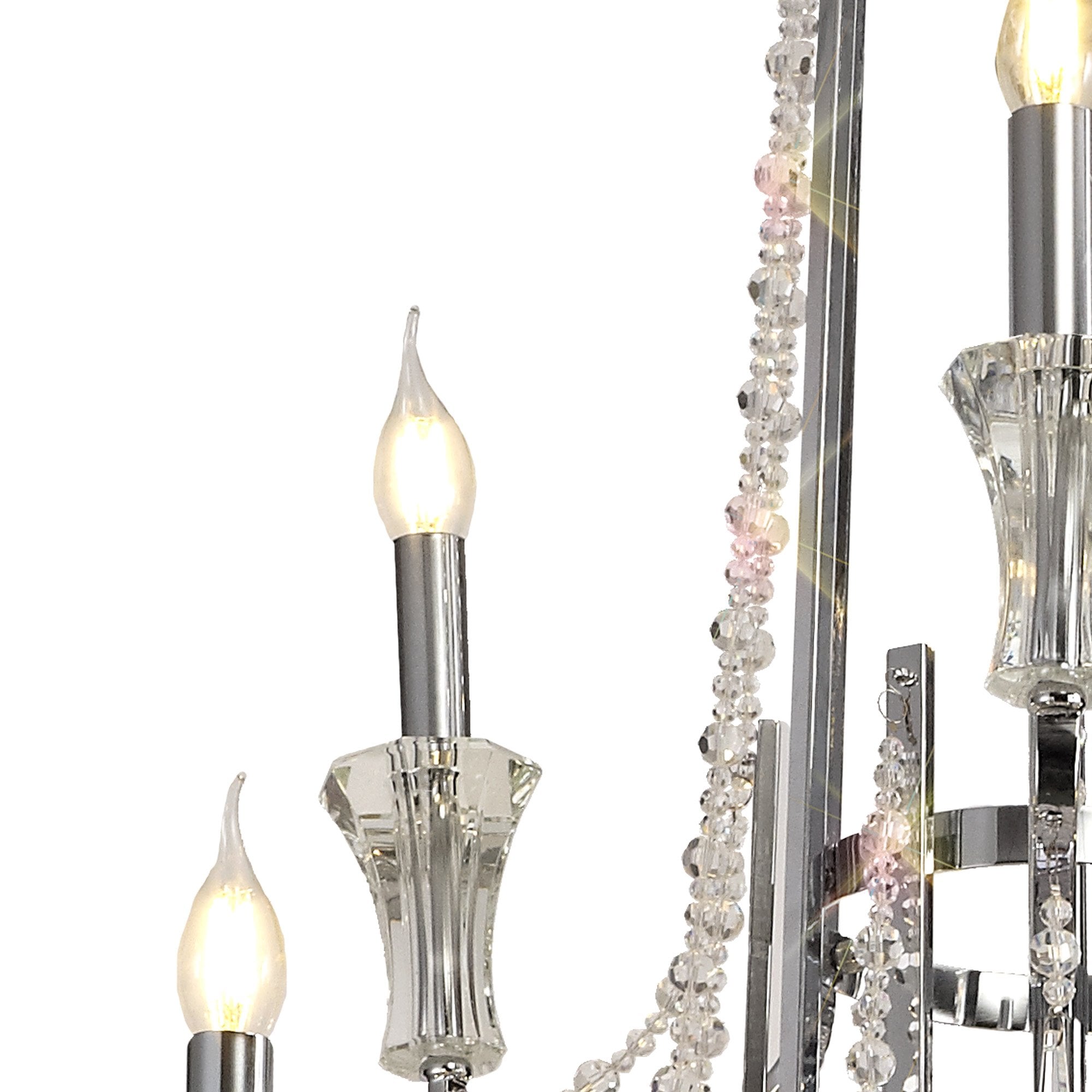 IL31760 Armand Pendant 12+6+3+3 Light E14 Polished Chrome/Crystal