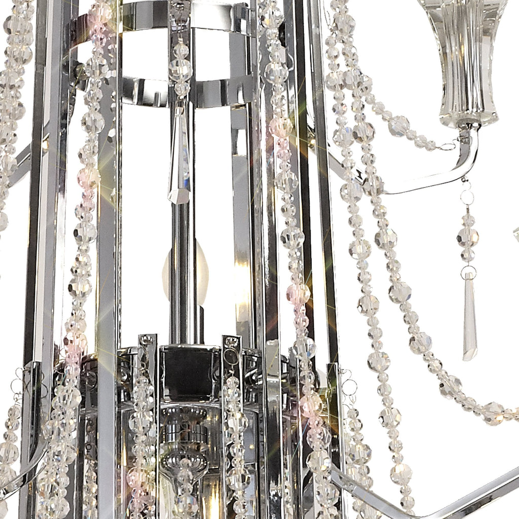 IL31760 Armand Pendant 12+6+3+3 Light E14 Polished Chrome/Crystal
