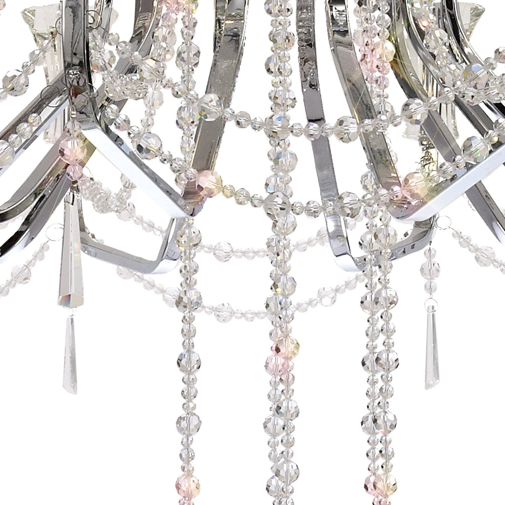 IL31760 Armand Pendant 12+6+3+3 Light E14 Polished Chrome/Crystal