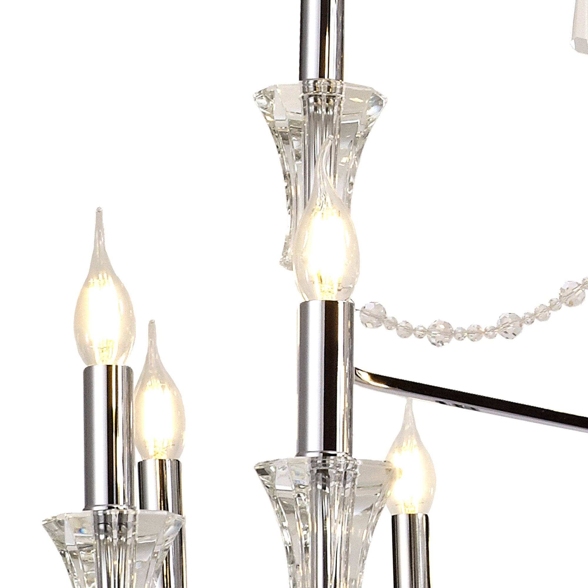 IL31760 Armand Pendant 12+6+3+3 Light E14 Polished Chrome/Crystal