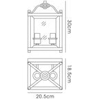 IL31106 Aston Wall Light 2 Light E14 Polished Chrome/Glass