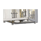 IL31106 Aston Wall Light 2 Light E14 Polished Chrome/Glass
