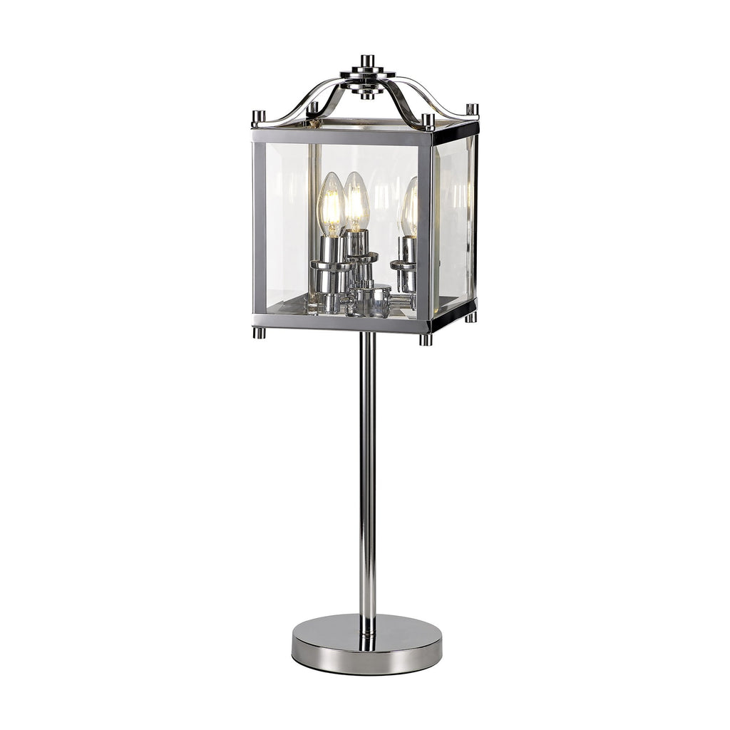 IL31107 Aston Table Lamp 3 Light E14 Polished Chrome/Glass