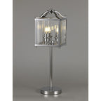 IL31107 Aston Table Lamp 3 Light E14 Polished Chrome/Glass