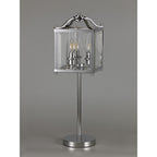 IL31107 Aston Table Lamp 3 Light E14 Polished Chrome/Glass
