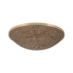 IL30763 Ava Flush Ceiling 9 Light G9 French Gold/Crystal