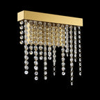 IL32879 Bano Small Dimmable Wall Light 6W LED French Gold / Crystal Chain