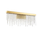 IL32881 Bano Large Dimmable Wall Light 12W LED French Gold / Crystal Chain