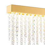 IL32881 Bano Large Dimmable Wall Light 12W LED French Gold / Crystal Chain