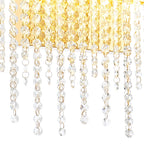 IL32881 Bano Large Dimmable Wall Light 12W LED French Gold / Crystal Chain