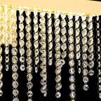 IL32881 Bano Large Dimmable Wall Light 12W LED French Gold / Crystal Chain