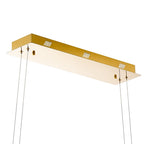 IL32878 Bano Linear 3 Light Dimmable Pendant 46W LED French Gold / Crystal Chain