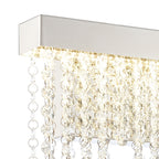 IL32868 Bano Small Dimmable Wall Light 6W LED Polished Chrome / Crystal Chain
