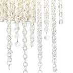 IL32868 Bano Small Dimmable Wall Light 6W LED Polished Chrome / Crystal Chain