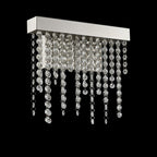 IL32868 Bano Small Dimmable Wall Light 6W LED Polished Chrome / Crystal Chain