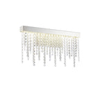 IL32869 Bano Medium Dimmable Wall Light 9W LED Polished Chrome / Crystal Chain