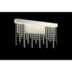 IL32869 Bano Medium Dimmable Wall Light 9W LED Polished Chrome / Crystal Chain
