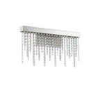 IL32869 Bano Medium Dimmable Wall Light 9W LED Polished Chrome / Crystal Chain