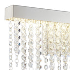 IL32869 Bano Medium Dimmable Wall Light 9W LED Polished Chrome / Crystal Chain