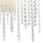 IL32869 Bano Medium Dimmable Wall Light 9W LED Polished Chrome / Crystal Chain