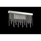 IL32869 Bano Medium Dimmable Wall Light 9W LED Polished Chrome / Crystal Chain