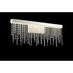 IL32870 Bano Large Dimmable Wall Light 12W LED Polished Chrome / Crystal Chain
