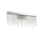 IL32870 Bano Large Dimmable Wall Light 12W LED Polished Chrome / Crystal Chain