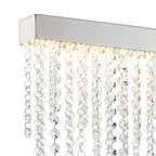 IL32870 Bano Large Dimmable Wall Light 12W LED Polished Chrome / Crystal Chain