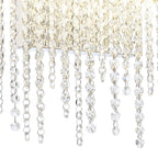 IL32870 Bano Large Dimmable Wall Light 12W LED Polished Chrome / Crystal Chain