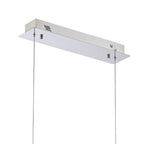 IL32866 Bano Linear Dimmable Pendant 40W LED Polished Chrome / Crystal Chain
